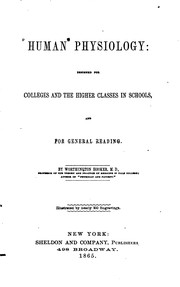 Cover of Human physiology by Worthington Hooker