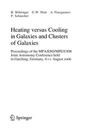 Front cover of Heating versus cooling in galaxies and clusters of galaxies by MPA/ESO/MPE/USM Joint Astronomy Conference (2006 Garching bei München, Germany)