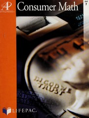 Cover of Consumer math by Alpha Omega Publications