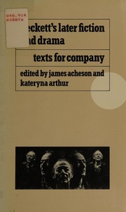Cover of Beckett's Later Fiction and Drama by James Acheson