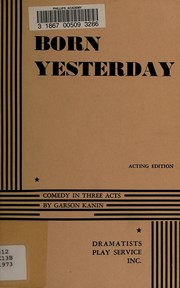 Cover of Born yesterday by Garson Kanin