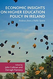 Front cover of Economic Insights on Higher Education Policy in Ireland by John Cullinan