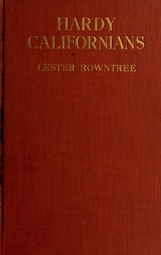 Front cover of Hardy Californians by Lester Rowntree