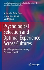 Front cover of Psychological selection and optimal experience across cultures by Antonella Delle Fave