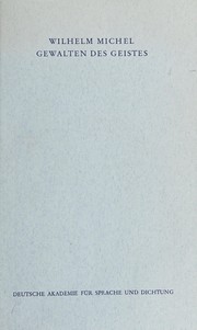 Cover of Gewalten des Geistes by Wilhelm Michel
