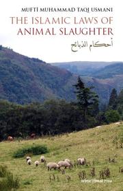 Front cover of The Islamic Laws of Animal Slaughter by Mufti Muhammad Taqi Usmani