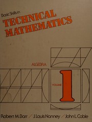 Cover of Basic skills in technical mathematics by Robert M. Barr