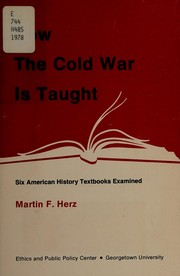 Front cover of How the cold war is taught by Martin Florian Herz