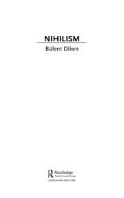 Cover of Nihilism by Bulent Diken