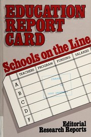 Cover of Education report card by Congressional Quarterly, Inc.