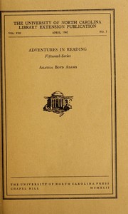 Front cover of Adventures in reading by Russell Potter