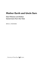 Front cover of Mother Earth and Uncle Sam by Rena Steinzor