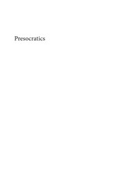Cover of Presocratics by Warren, James