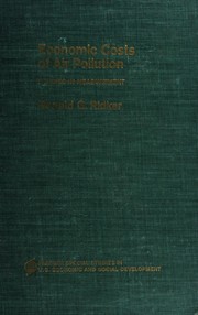 Front cover of Economic costs of air pollution by Ronald Gene Ridker