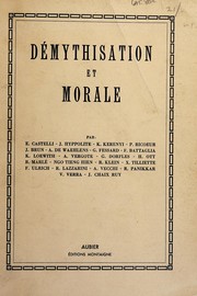 Cover of Démythisation et morale by Castelli, Enrico