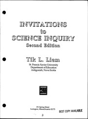 Cover of Invitations to Science Inquiry by TI Liem