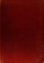 Cover of Home Book of Bible Quotations by Burton Egbert Stevenson