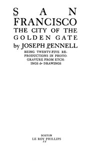 Front cover of San Francisco by Joseph Pennell