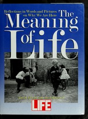 Front cover of The Meaning of life by Friend, David