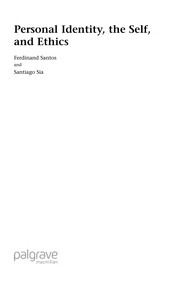 Cover of PERSONAL IDENTITY, THE SELF AND ETHICS by FERDINAND SANTOS