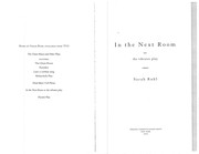 Front cover of In the next room, or, The vibrator play by Sarah Ruhl