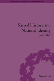 Front cover of Sacred history and national identity by Jason Nice