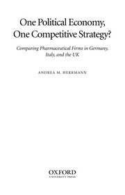 Front cover of One political economy, one competitive strategy? by Andrea M. Herrmann