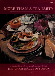 Cover of More than a tea party by Junior League of Boston