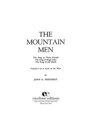 Front cover of The mountain men by John Gneisenau Neihardt