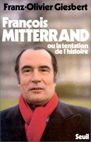Front cover of François Mitterrand by Franz-Olivier Giesbert