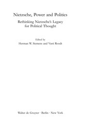 Front cover of Nietzsche, power and politics by Herman Siemens