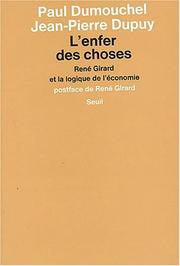 Cover of L' enfer des choses by Paul Dumouchel