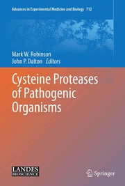 Front cover of Cysteine proteases of pathogenic organisms by Mark W. Robinson