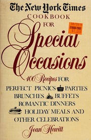 Front cover of The New York times cookbook for special occasions by Jean Hewitt