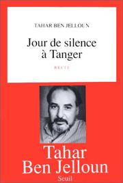 Cover of Jour de silence à Tanger by Tahar Ben Jelloun