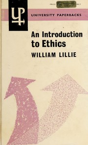 Front cover of An introduction to ethics by Lillie, William.