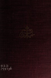 Front cover of A play of St. George by John Masefield