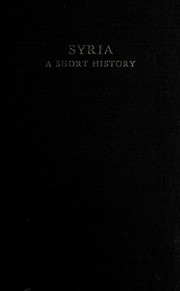 Cover of Syria, a short history by Philip Khuri Hitti