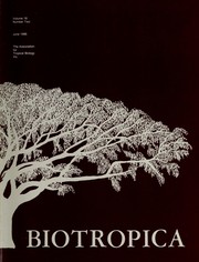 Front cover of Biotropica by Association for Tropical Biology