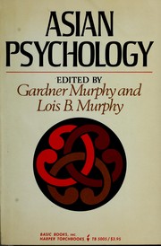 Cover of Asian psychology by Gardner Murphy