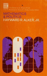 Cover of Mathematics and politics by Hayward R. Alker