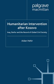 Front cover of Humanitarian intervention after Kosovo by Aidan Hehir