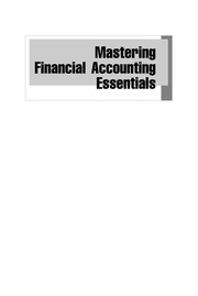 Cover of Mastering financial accounting essentials by Stuart A. McCrary
