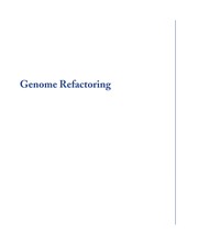 Cover of Genome refactoring by Natalie Kuldell