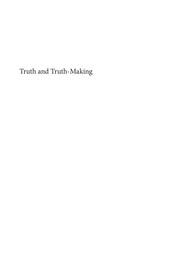 Cover of Truth and truth-making by Lowe, E. J.