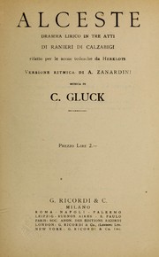 Cover of Alceste by Christoph Willibald Gluck