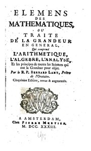 Cover of Ouvrages de mathematique by Bernard Lamy