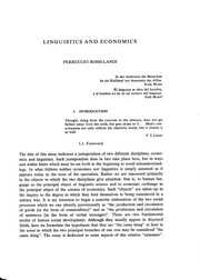 Cover of Linguistics and economics by Ferruccio Rossi-Landi
