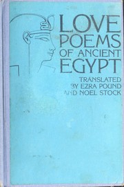 Front cover of Love poems of Ancient Egypt by Ezra Pound