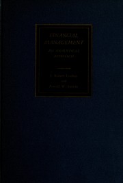 Cover of Financial management by Lindsay, Robert